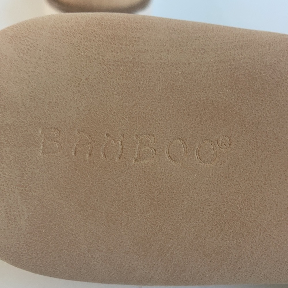 Eleanor Bamboo neutral wrap sandal cream colored buckle - Picture 11 of 13
